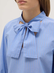 OVS Multicolour striped shirt in pure cotton regular fit with band collar