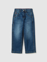 OVS Children's blue stretch cotton wide leg jeans