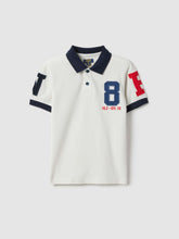 OVS Children's white pure cotton regular fit polo