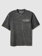 OVS Grey pure cotton regular fit T-shirt with pocket