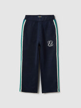 OVS Boys' blue cotton-blend regular fit trousers