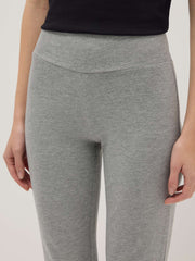 OVS Grey flared stretch cotton leggings