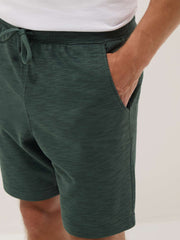 OVS Green Cotton-Blend Regular-Fit Pyjama Shorts