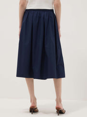 OVS Blue Pure Cotton Midi Skirt