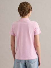 OVS Pink Organic Cotton Polo Regular Fit