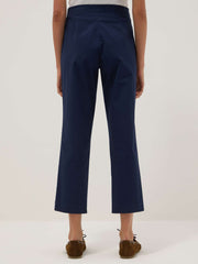 OVS Blue Regular-Fit Pure Cotton Chino Trousers