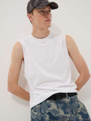 OVS White Pure Cotton Tank Top “ Regular Fit