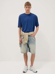 OVS Blue Pure Cotton Short-Sleeve T-Shirt