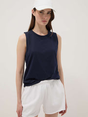 OVS Blue Pure Cotton Tank Top