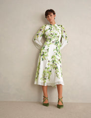 Hobbs London Pia Silk Floral Dress