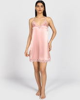 La Senza Sexy Sleep Satin Slip ROYAL PINK / M