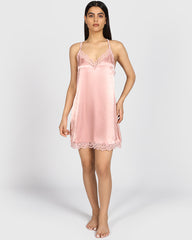 La Senza Sexy Sleep Satin Slip ROYAL PINK / M
