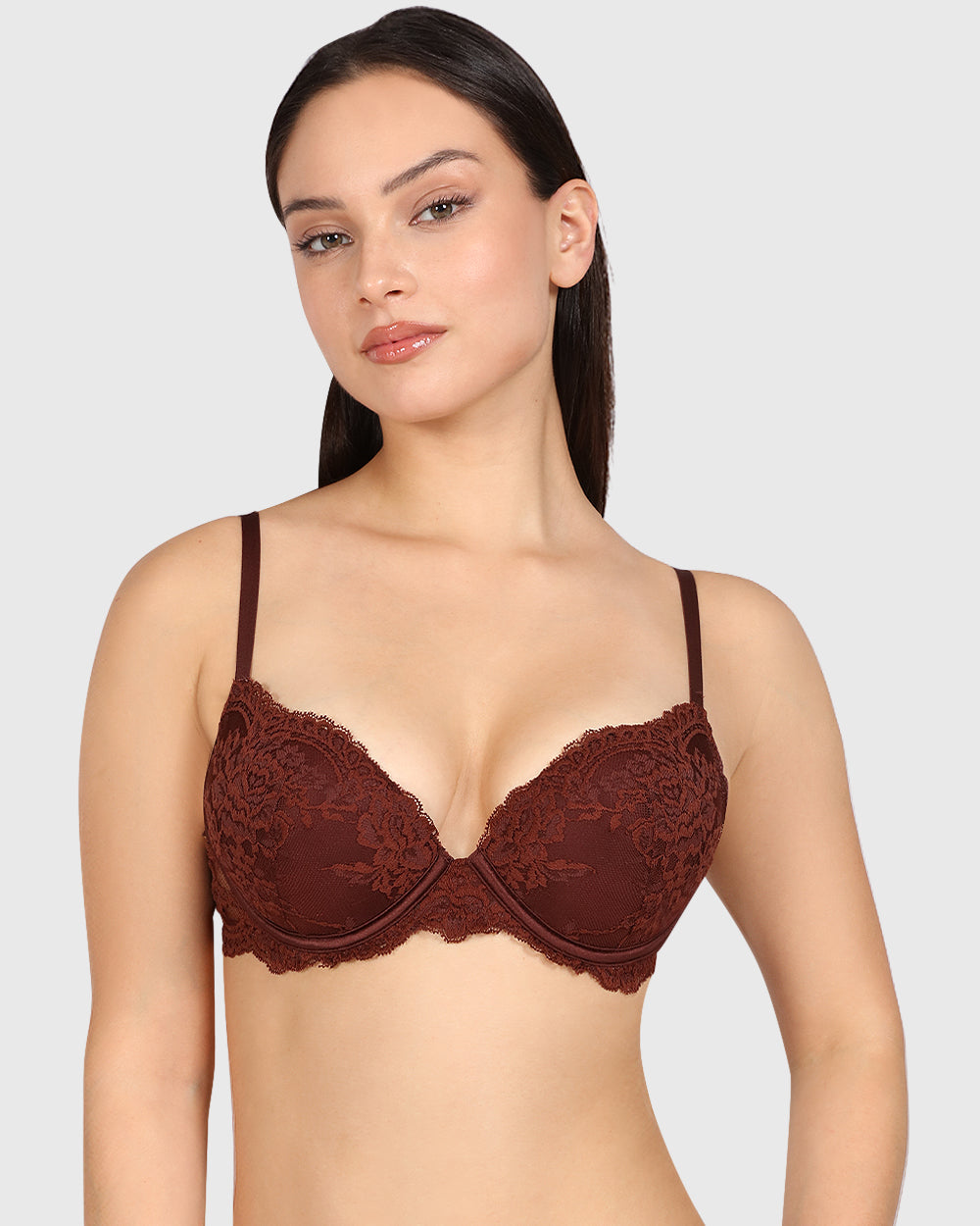 La Senza Obvious Hello Sugar Plunge Bra Brown / 34B