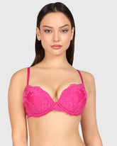 La Senza Obvious Hello Sugar Plunge Bra Dark Pink / 34B