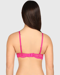 La Senza Obvious Hello Sugar Plunge Bra Dark Pink / 34B
