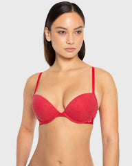 Rx Pu Pl Art Deco Logo Htr Crimson Htr / 34B