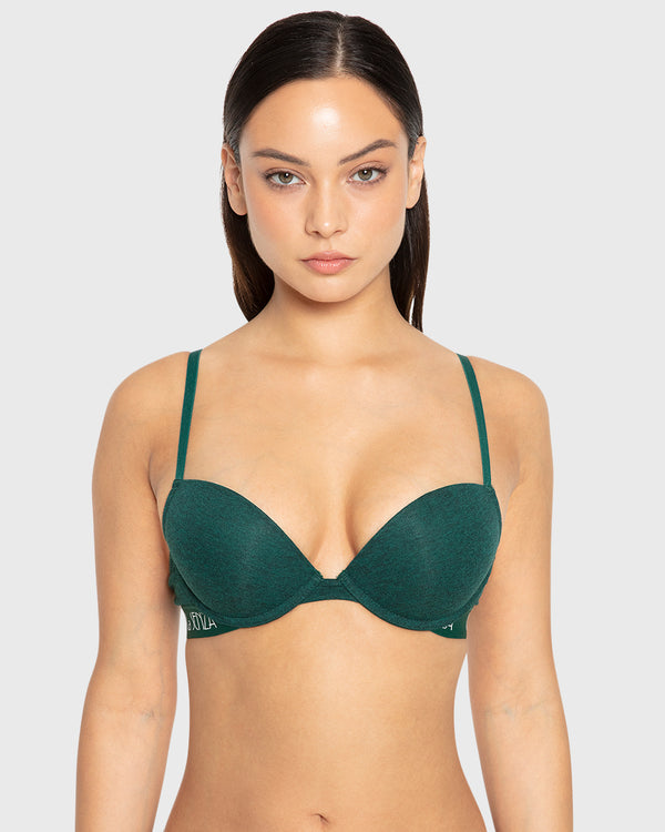 Rx Pu Pl Art Deco Logo Htr Emerald Green Htr / 34B