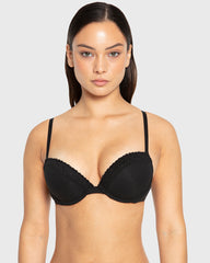 Rx Pu Pl Fit Update - Ctn With Cozy Trim Tuxedo Black / 34B