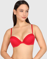 La Senza Trend Remix Plunge Bra Red / 34B