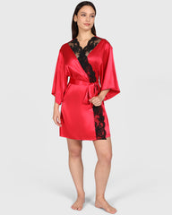 La Senza Sexy Sleep Robe Red / S-M