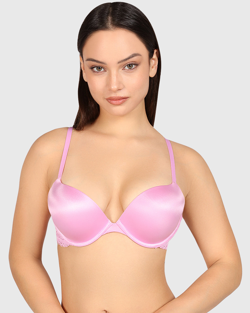 La Senza Obvious Hello Sugar Plunge Bra Light Pink / 34B