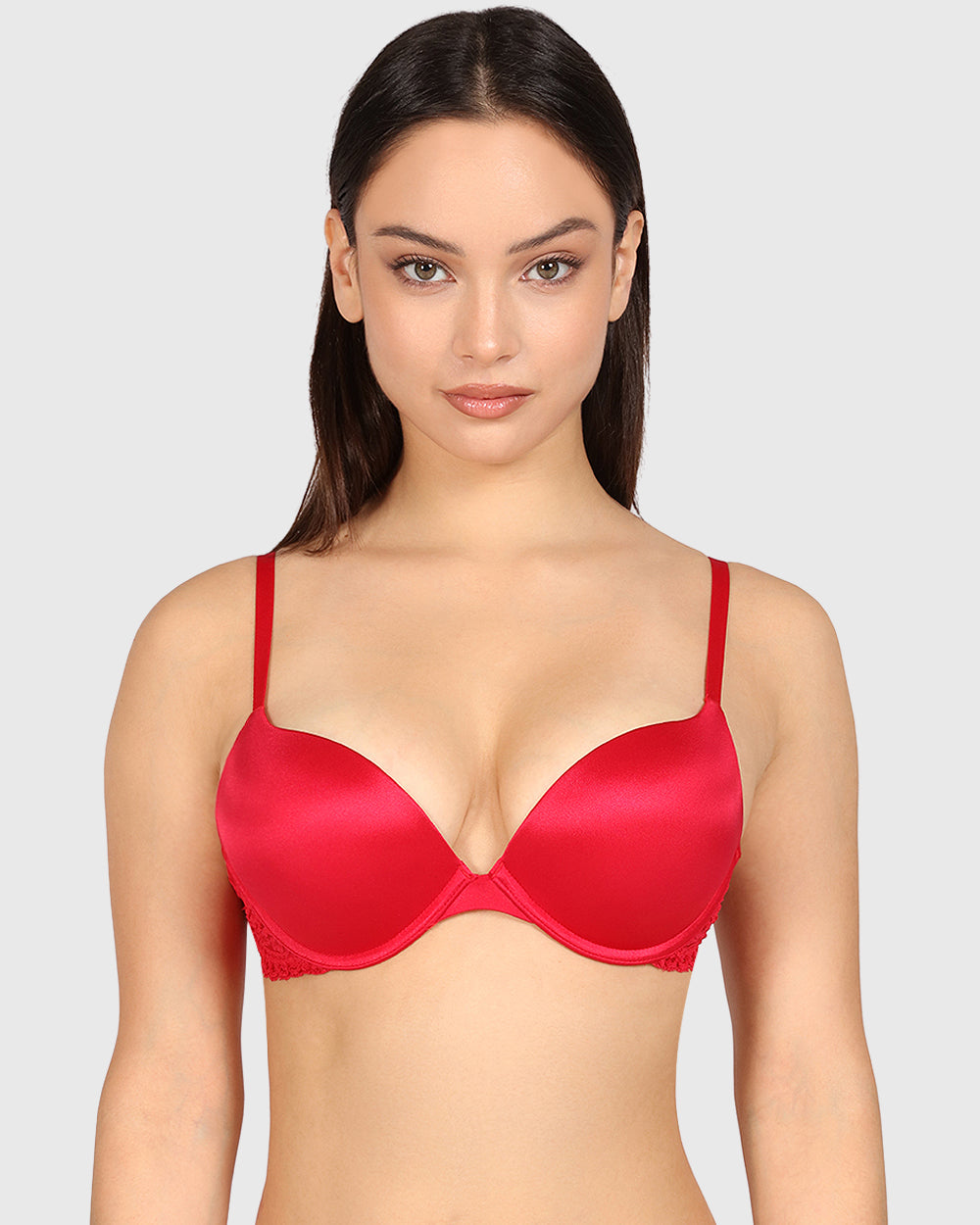 La Senza Obvious Hello Sugar Plunge Bra Red / 34B