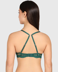 La Senza Obvious Hello Sugar Plunge Bra Dark Green / 34B
