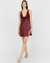 La Senza Sexy Sleep Slip Dress Dark Red / M