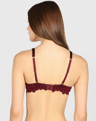 La Senza Lightly Lined Full Coverage Bra Dark Red / 34B