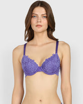 La Senza Lightly Lined Full Coverage Bra Purple / 34B