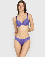 La Senza Lightly Lined Full Coverage Bra Purple / 34B