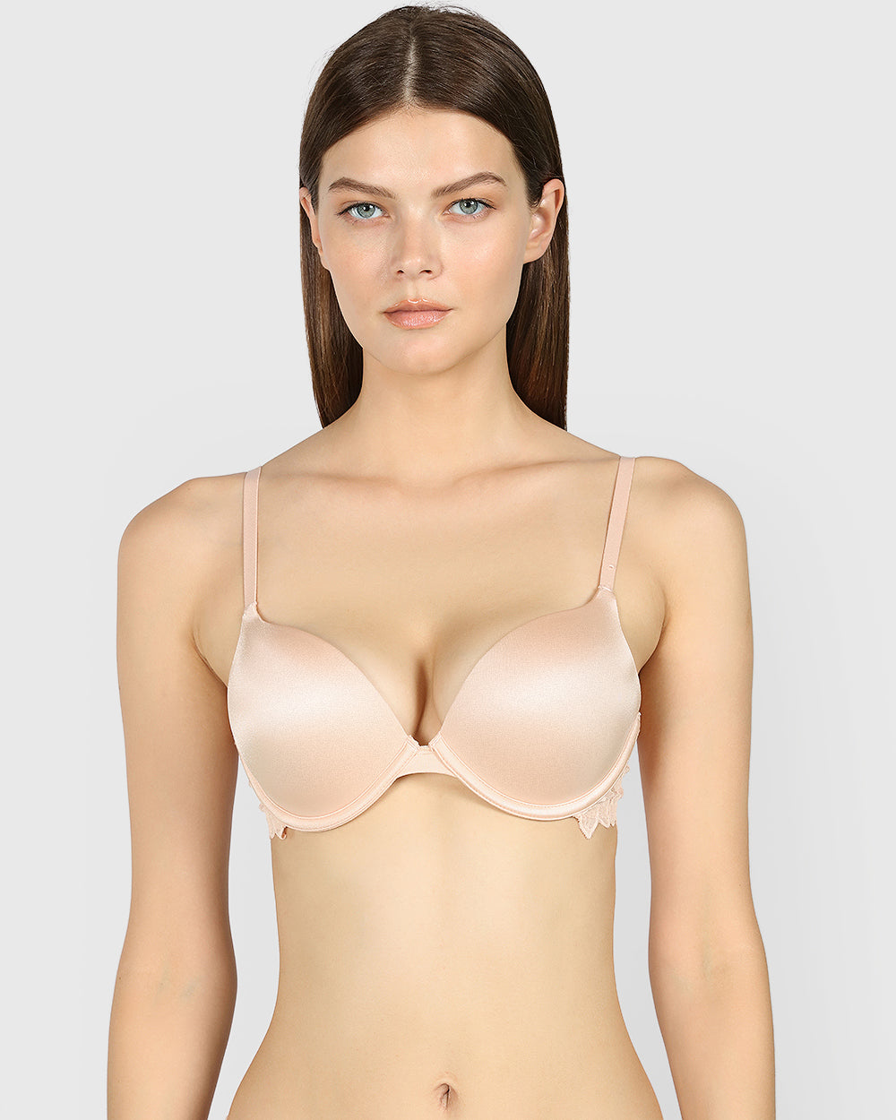 La Senza Double Pushup Plunge Bra Beige / 34B
