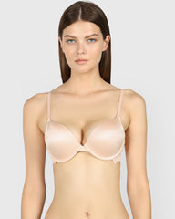La Senza Double Pushup Plunge Bra Beige / 34B