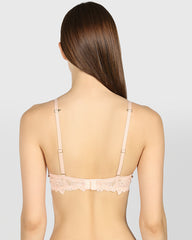 La Senza Double Pushup Plunge Bra Beige / 34B