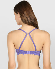 La Senza Double Pushup Plunge Bra Purple / 34B