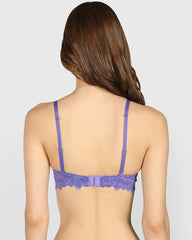 La Senza Double Pushup Plunge Bra Purple / 34B
