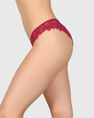 La Senza Sexy Diva Cheeky Panty Dark Pink / M