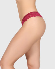 La Senza Sexy Diva Thong Panty Dark Pink / M