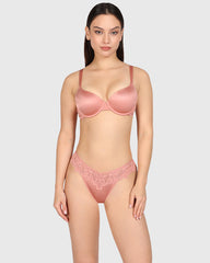 La Senza Sexy Diva Thong Panty Light Pink / M