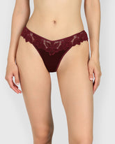 La Senza Diva Thong Panty Dark Red / M