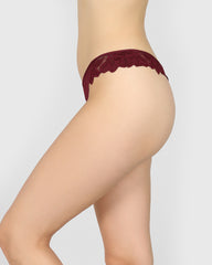 La Senza Diva Thong Panty Dark Red / M