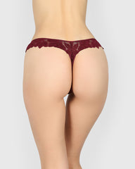 La Senza Diva Thong Panty Dark Red / M