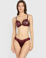 La Senza Diva Thong Panty Dark Red / M