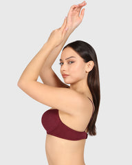 La Senza Trend Remix Plunge Bra Dark Red / 34B