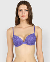La Senza Light Pushup Plunge Bra Purple / 34B