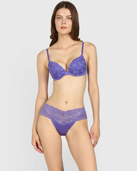 La Senza Light Pushup Plunge Bra Purple / 34B