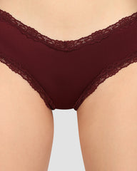 La Senza Sexy Cheeky Panty Dark Red / M
