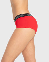 Rx Boyshort Knockout Logo Chili Red With Black / M