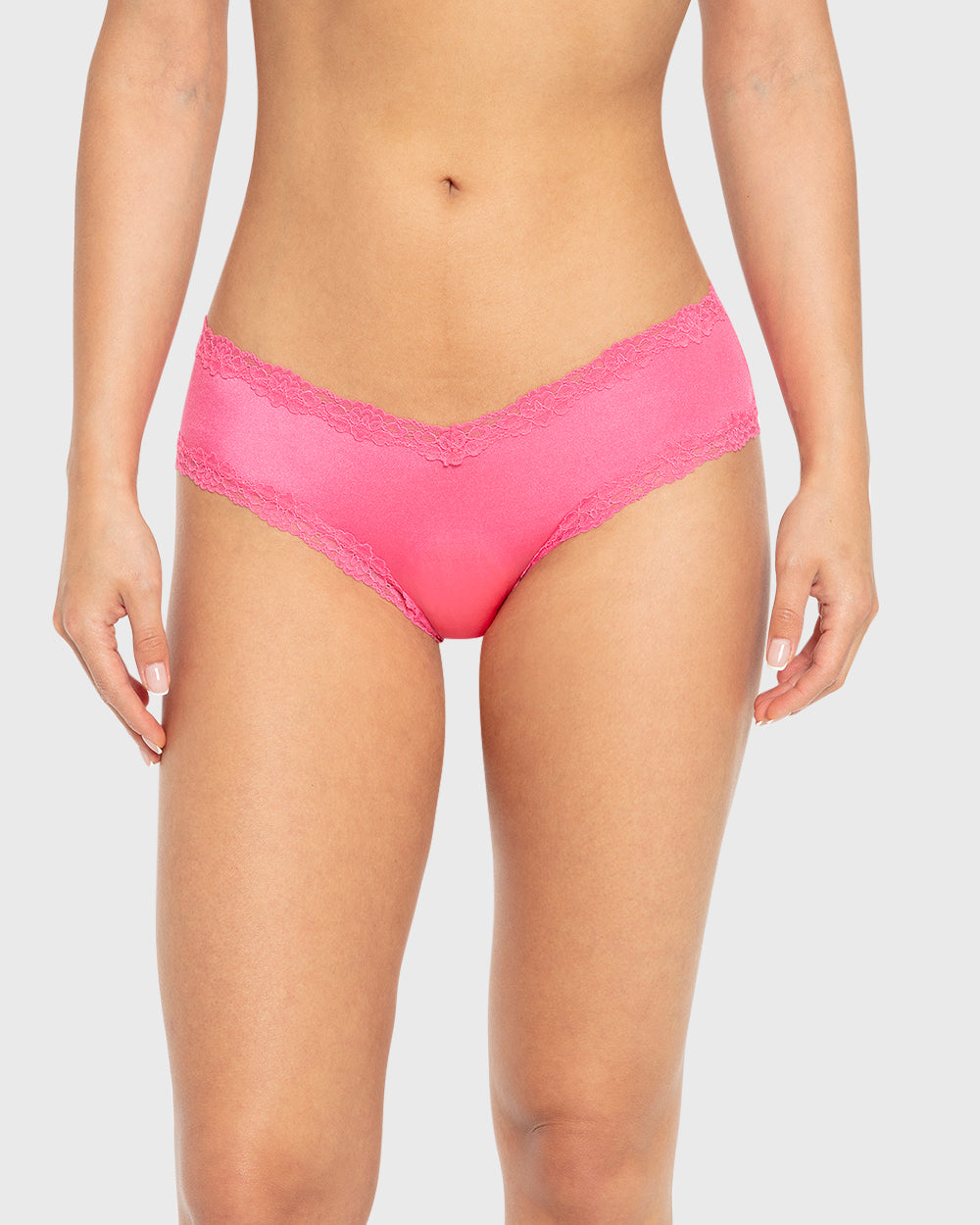 Diva Ki V Cheeky Ao Micro Lc Trim Hot Pink / M