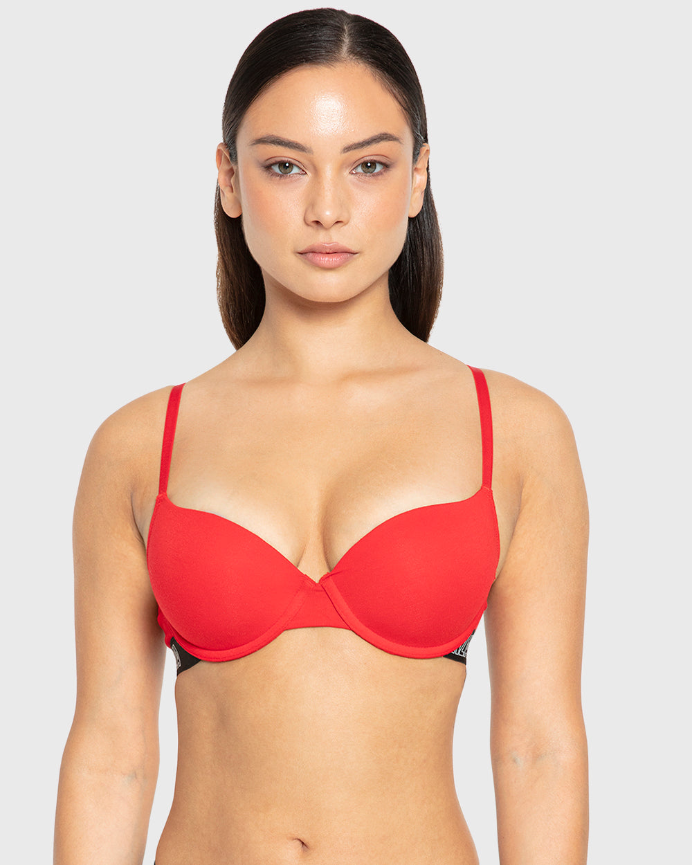 Essentials Ll Demi- Knockout Logo Ctn Chili Red With Black / 34B